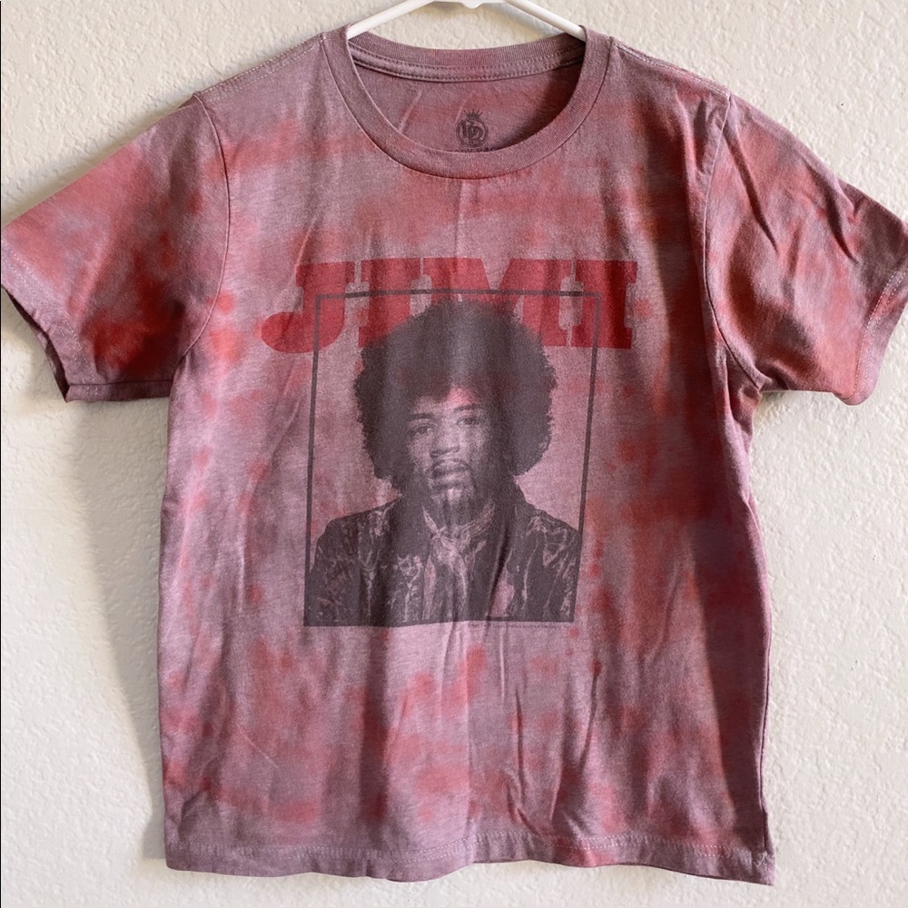 Jimi Hendrix Cool Tie Dyed Band Graphic T-Shirt